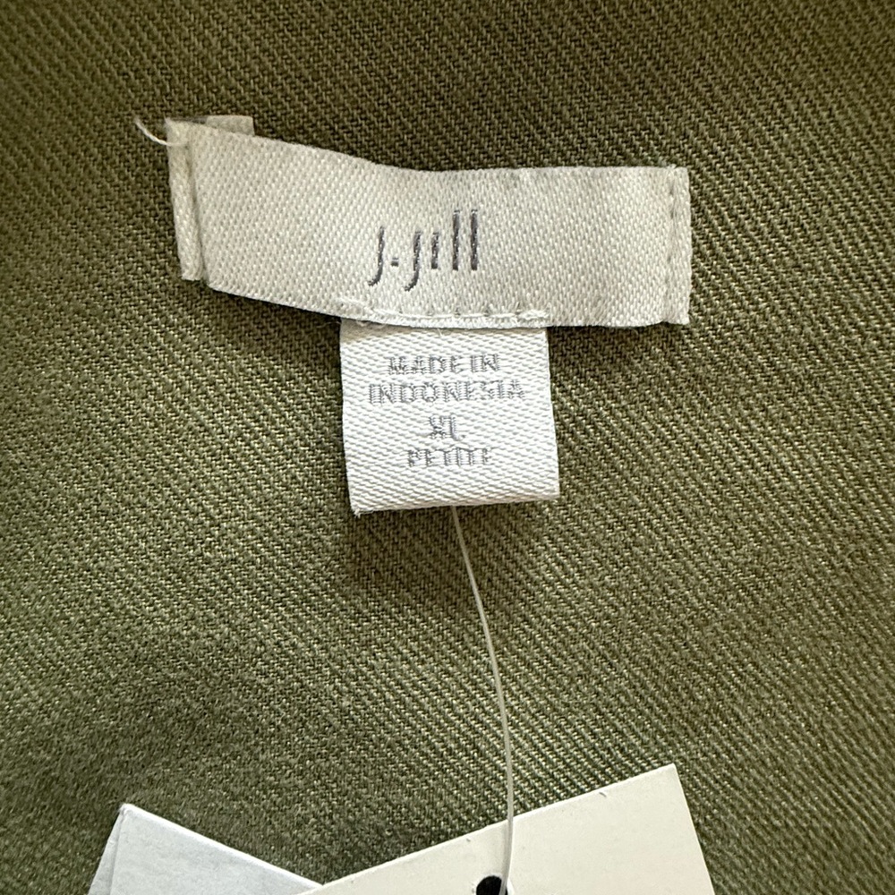 NWT J.Jill Oliver green jacket with rhinestone detail - Picture 8 of 11